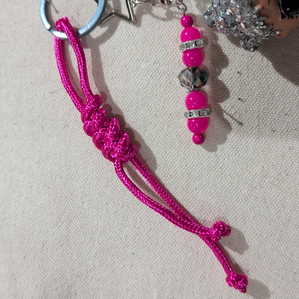 L.O.L. Surprise! Doll Upcycled Handmade "Beats" Keychain Bag Charm - Picture 5 of 7